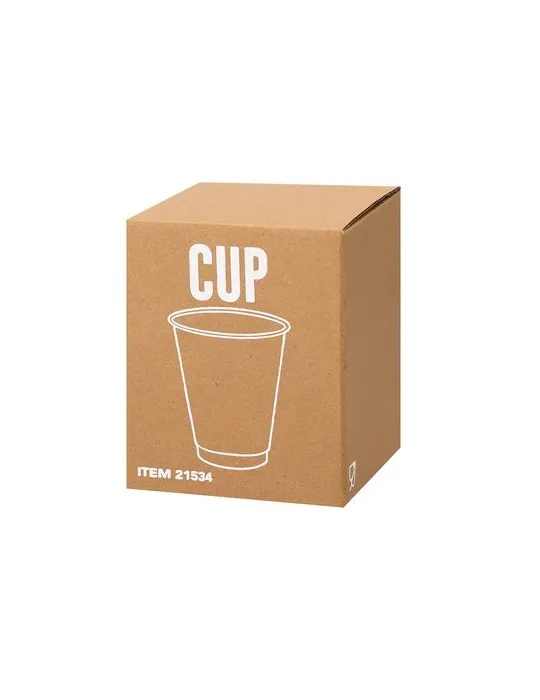 Verre personnalisé écologique Yanin Couleurs : blanc Matières : papier (FSC) goodies personnalisé en stock