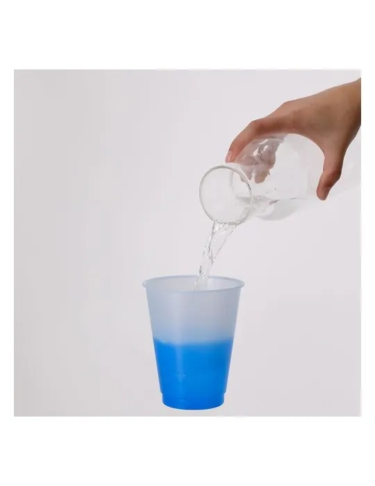 Verre personnalisé écologique Yanin Couleurs : bleu Matières : papier (FSC) objet publicitaire robuste