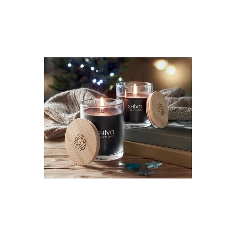 Bougie parfumée écologique à la vanille - ANCIENT HIGH Matières : coton Taille textile : M Couleurs : bleu royal objet promotion