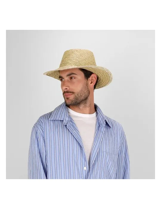 Chapeau en paille tressée blanche Rusnak