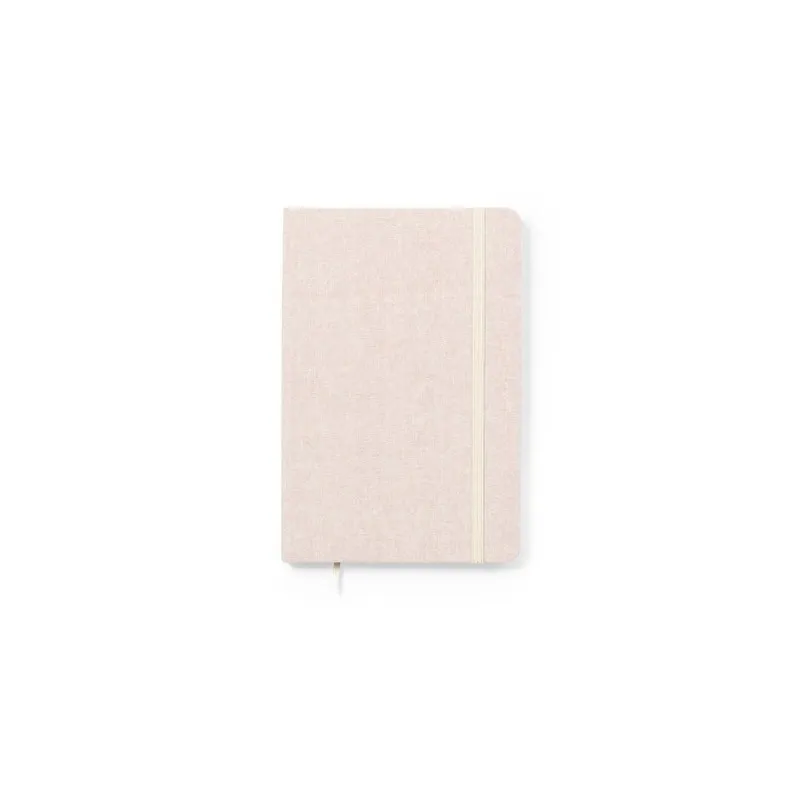 Bloc Notes Écologique Personnalisé pas cher - Chancy Matières : jute Couleurs : beige objet promo petit budget