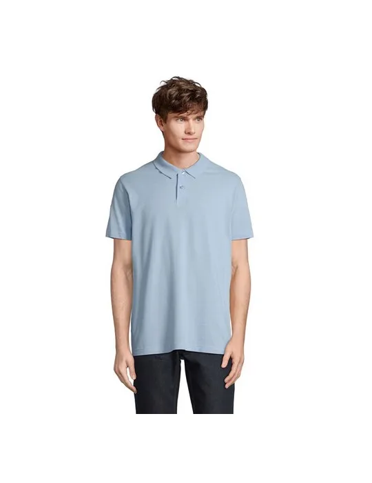 Polo unisexe personnalisé écologique PULSE objet promotionnel éco-responsable