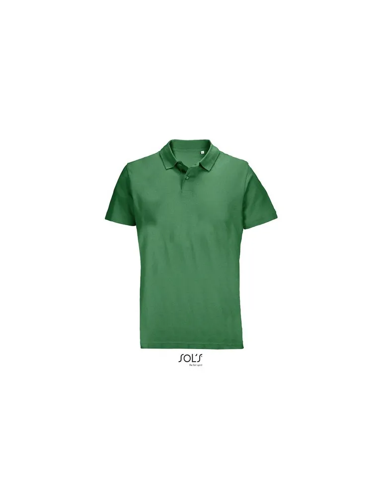 Polo unisexe personnalisé écologique PULSE marquage couleur éclatante