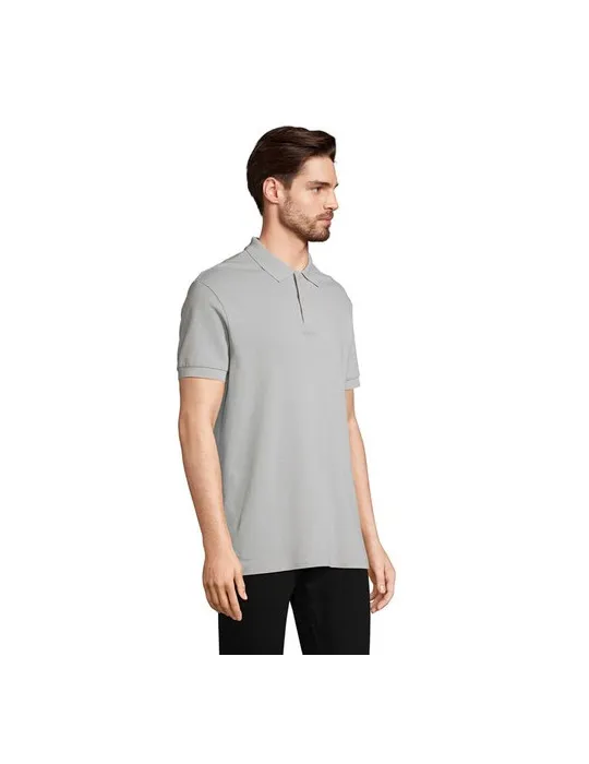 Polo homme personnalisé écologique Pacific Couleurs : beige cadeau entreprise pas cher