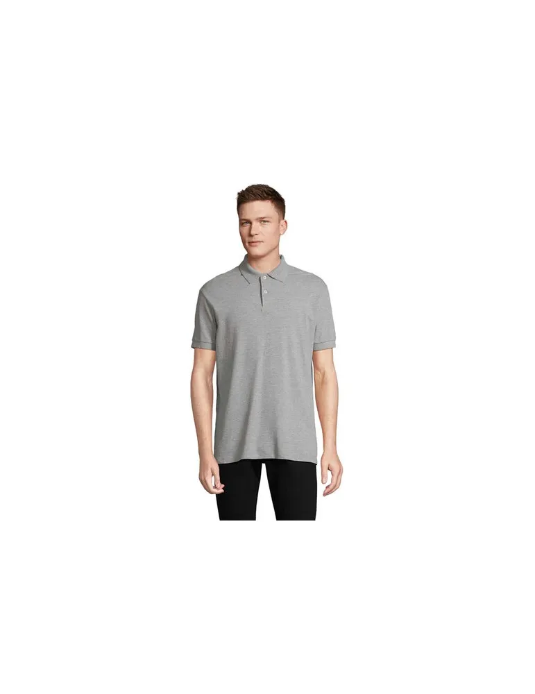 Polo homme personnalisé écologique Pacific Couleurs : noir goodies publicitaire durable