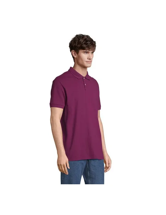 Polo homme personnalisé écologique Pacific Couleurs : noir accessoire événementiel unique