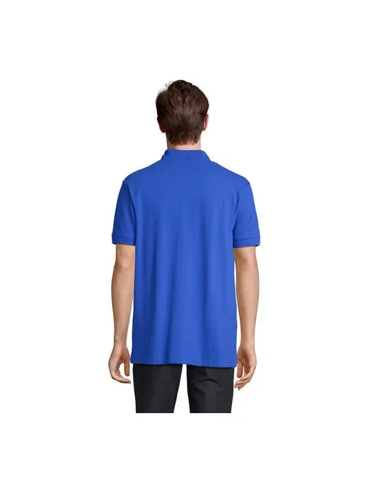 Polo homme personnalisé écologique Pacific Taille textile : M Couleurs : fuchsia objet promo petit budget