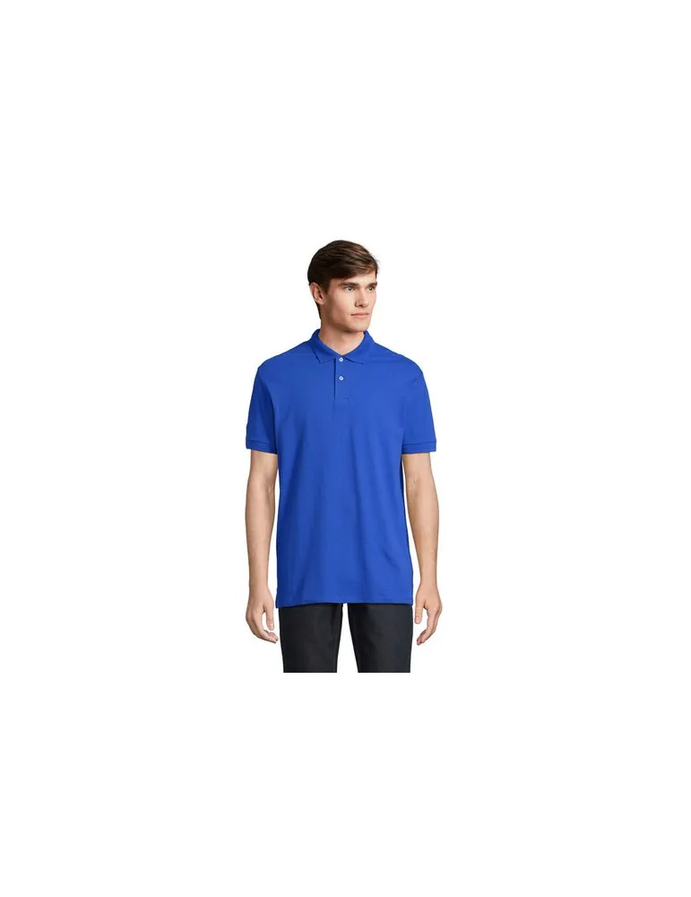 Polo homme personnalisé écologique Pacific Taille textile : M Couleurs : vert citron marquage laser ultra précis