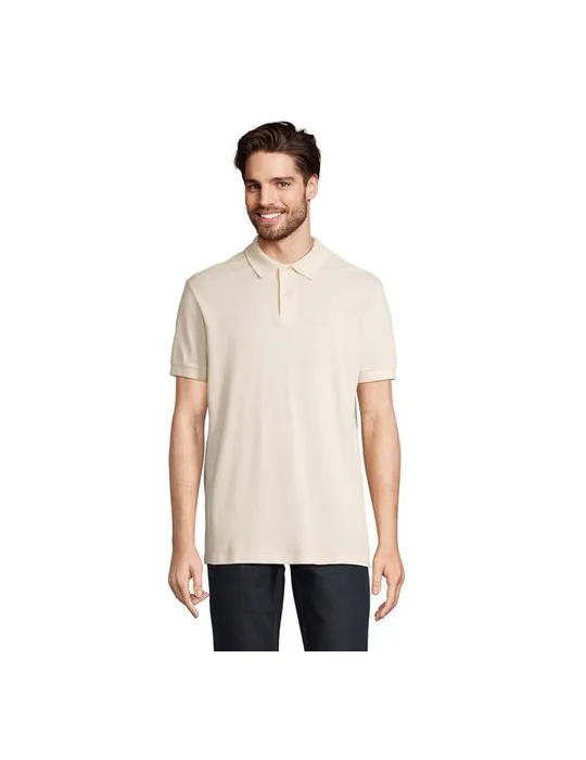 Polo homme personnalisé écologique Pacific Taille textile : M Couleurs : rouge goodies publicitaire événementiel