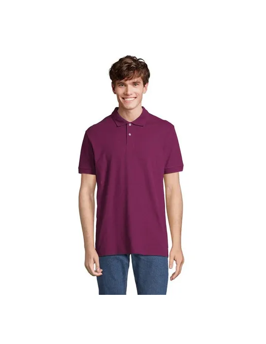 Polo homme personnalisé écologique Pacific Couleurs : marron Matières : polyester recyclé Contenance : 5 L