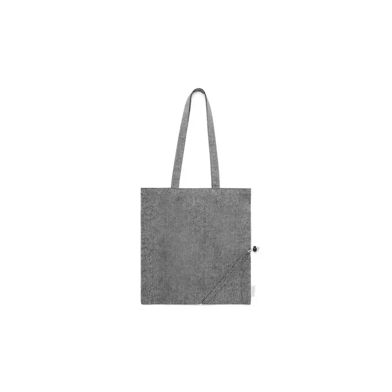 Sac Écologique Pliable Personnalisé en Coton Recyclé à Prix Abordable - Biyon Matières : papier Couleurs : noir objet promo peti