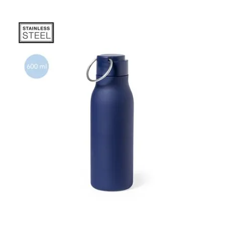 Gourde Personnalisée 600ml Écologique Bidon Bucky Matières : PVC Couleurs : bleu impression haute définition