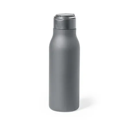 Gourde Personnalisée 600ml Écologique Bidon Bucky Matières : papier Couleurs : argenté mat personnalisable avec votre logo