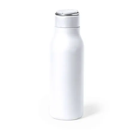 Gourde Personnalisée 600ml Écologique Bidon Bucky Matières : papier Couleurs : argenté mat personnalisation sur mesure