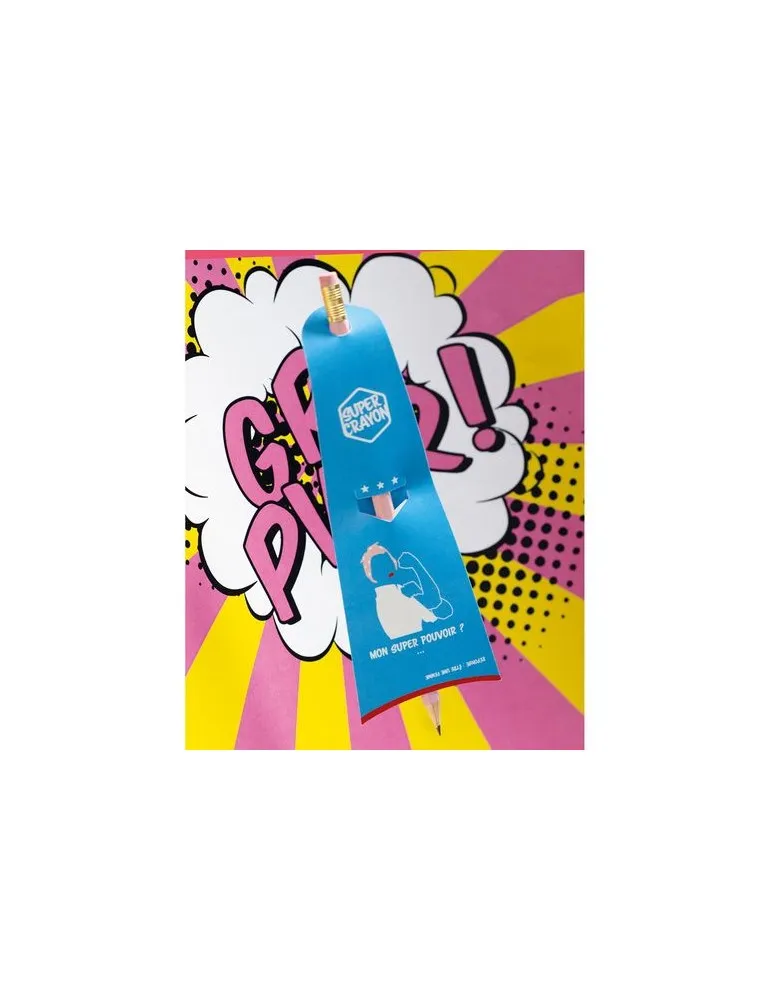 SUPER CRAYON-SUPWOMAN marquage laser ultra précis