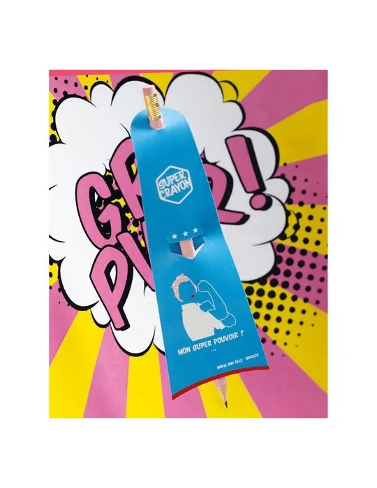 SUPER CRAYON-SUPWOMAN marquage laser ultra précis