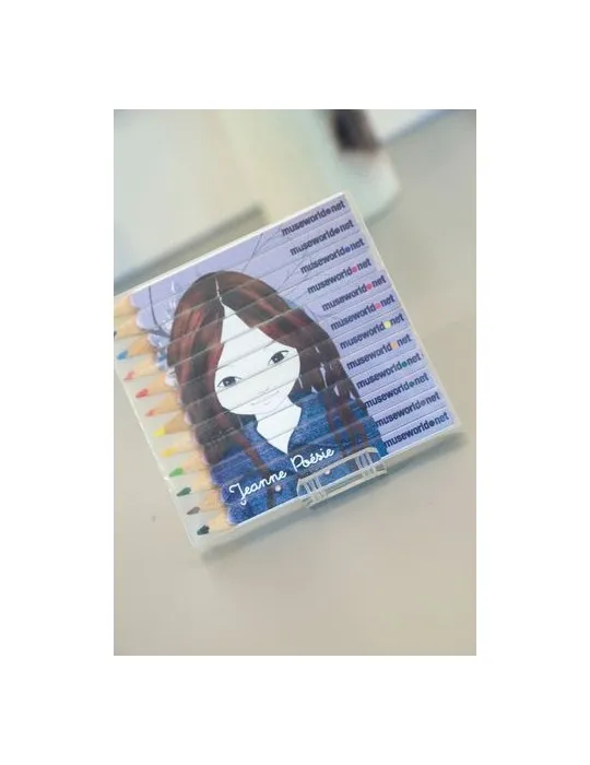 SET QUADRI 12 COUL 8,7 cm cadeau entreprise pas cher