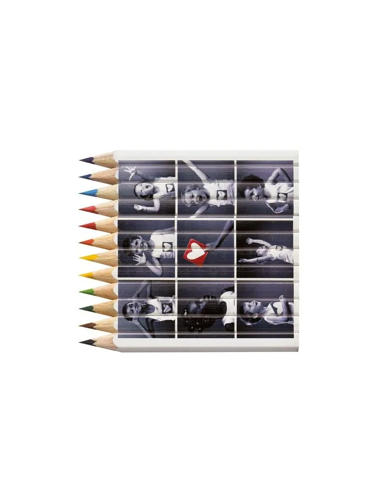 SET QUADRI 12 COUL 8,7 cm impression haute définition