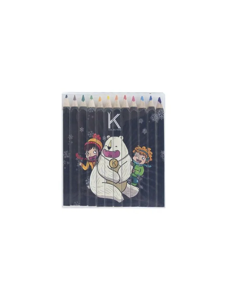 SET QUADRI 12 COUL 8,7 cm objet promotionnel éco-responsable