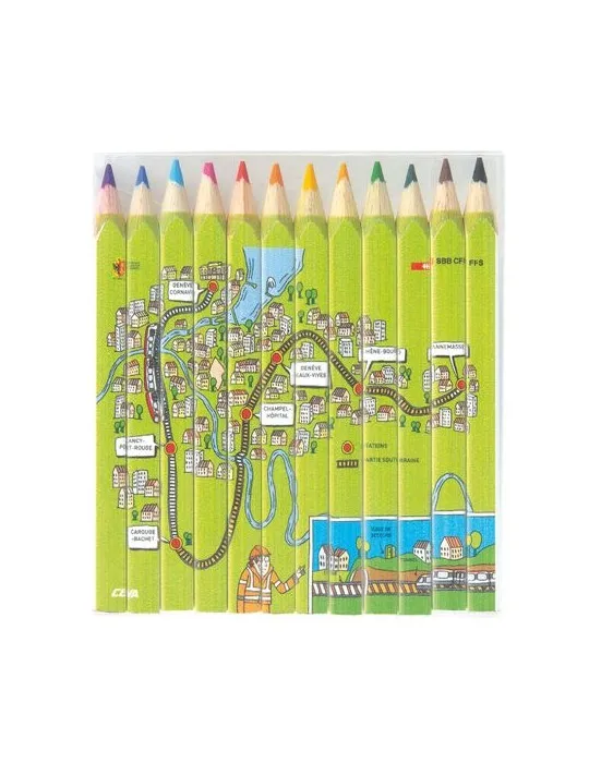 SET QUADRI 12 COUL 8,7 cm accessoire événementiel unique