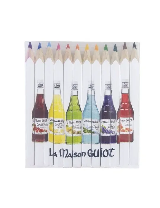 SET QUADRI 12 COUL 8,7 cm impression logo haute qualité