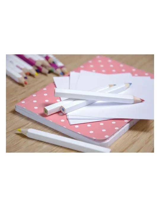 SET QUADRI 6 COUL 8,7 cm cadeau entreprise pas cher