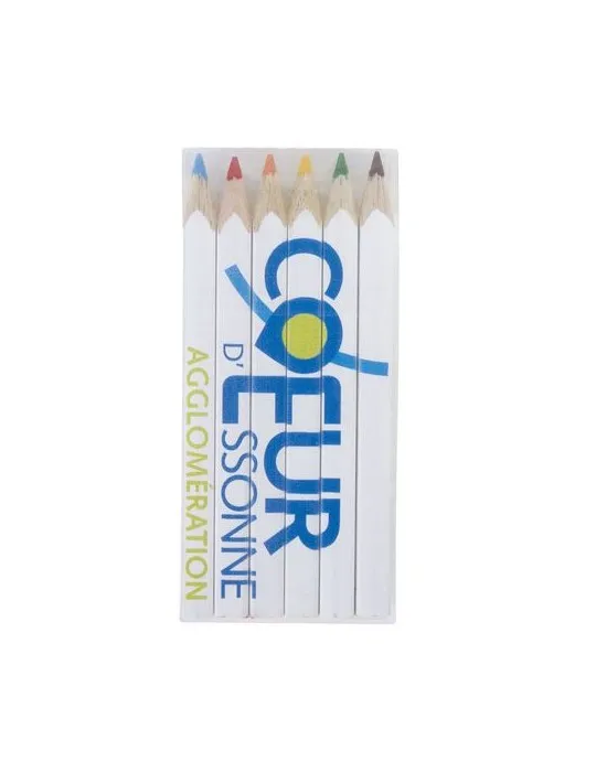 SET QUADRI 6 COUL 8,7 cm personnalisation rapide en France