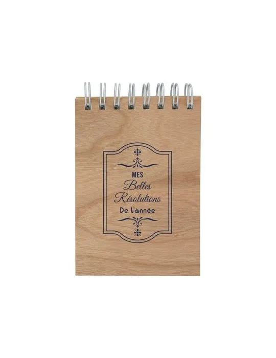 Carnet A7 papier laser bois