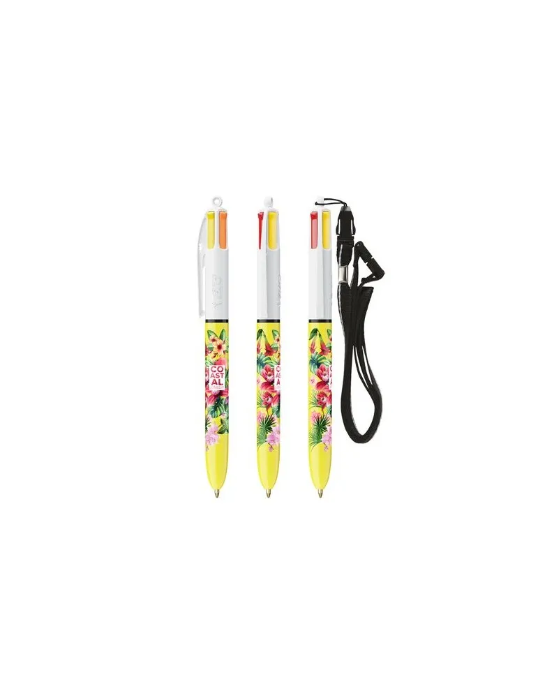 BIC® 4 Couleurs Sun ballpen + Lanyard
