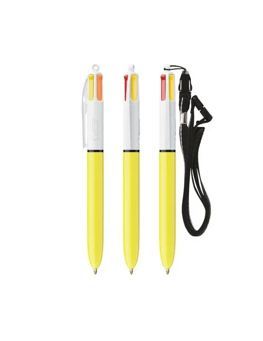 BIC® 4 Couleurs Sun ballpen + Lanyard