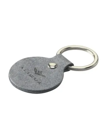 Recycled Denim Textile Keyring Round porte-clés
