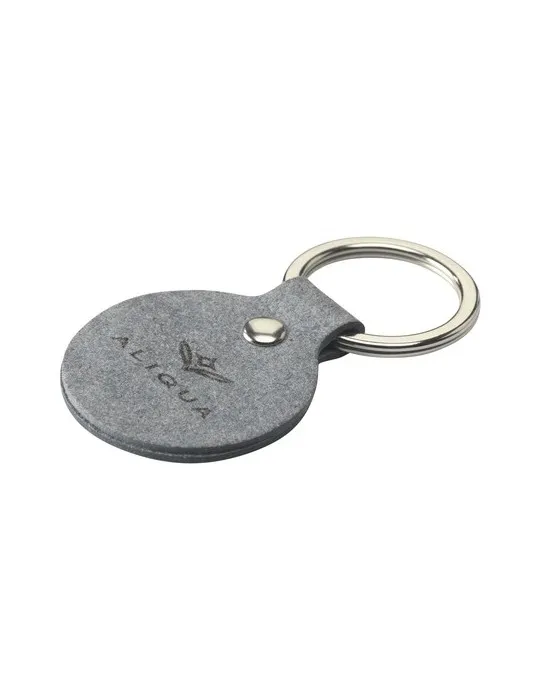 Recycled Denim Textile Keyring Round porte-clés
