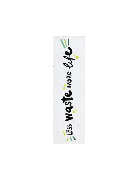 Seed Paper Bookmark marque page