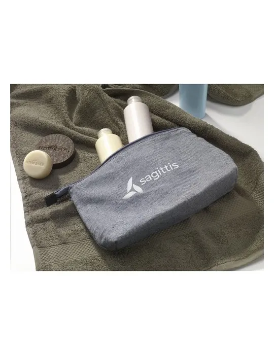 Wolkat Safi Recycled Textile Cosmetic Bag personnalisable avec votre logo