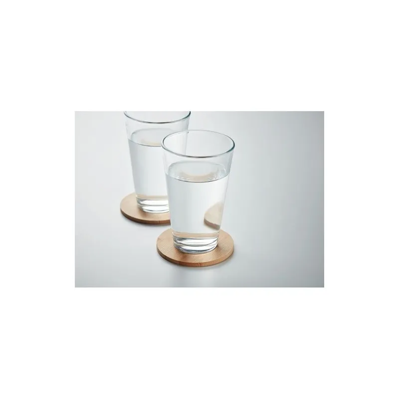 Set de 6 sous-verres personnalisés en bambou - BAYIN Taille textile : 5XL Couleurs : blanc impression haute définition