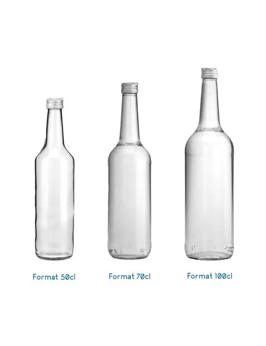 Bouteille en verre universelle