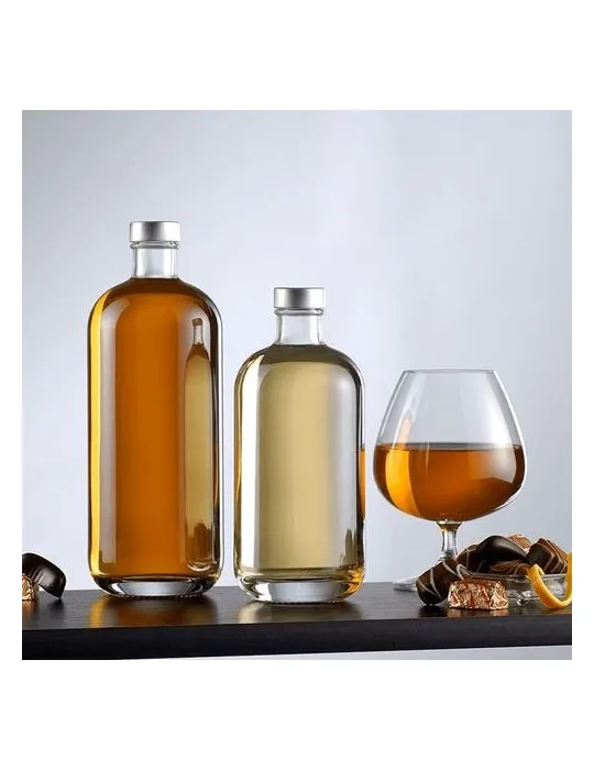 Bouteille en verre lourde