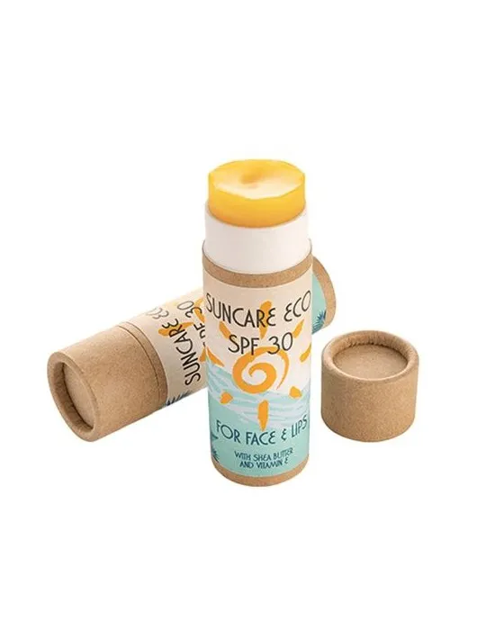 Stick solaire en carton - Crème solaire solide