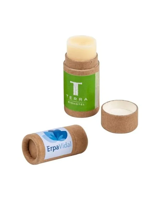 Mini stick à lèvres en carton personnalisable avec votre logo