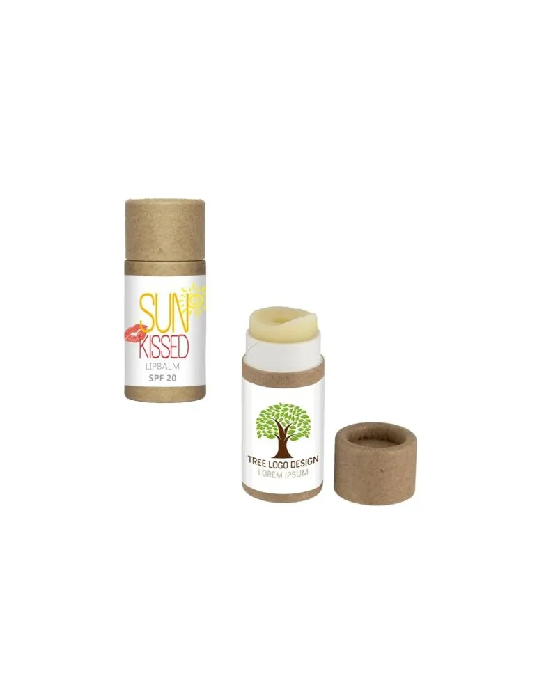 Mini stick à lèvres en carton cadeau entreprise pas cher