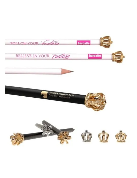 Crayon à papier couronne goodies personnalisé en stock