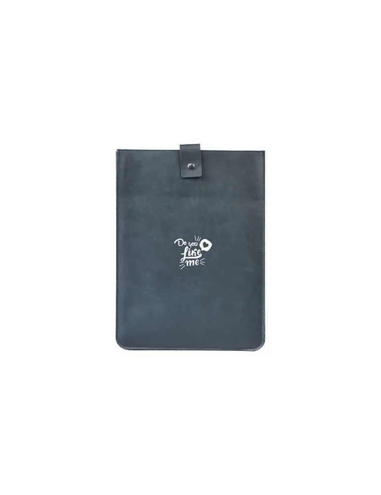 Recycled Leather Laptop Sleeve 16" personnalisation sur mesure