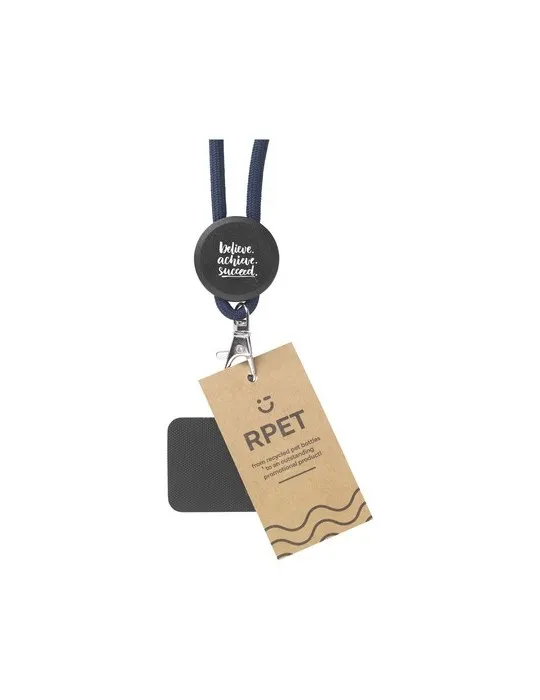 Lace Lanyard GRS RPET 0,5 cm cordelière téléphonique