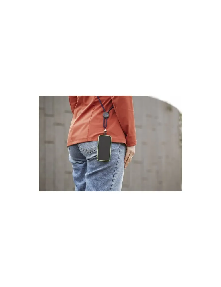 Lace Lanyard GRS RPET 0,5 cm cordelière téléphonique