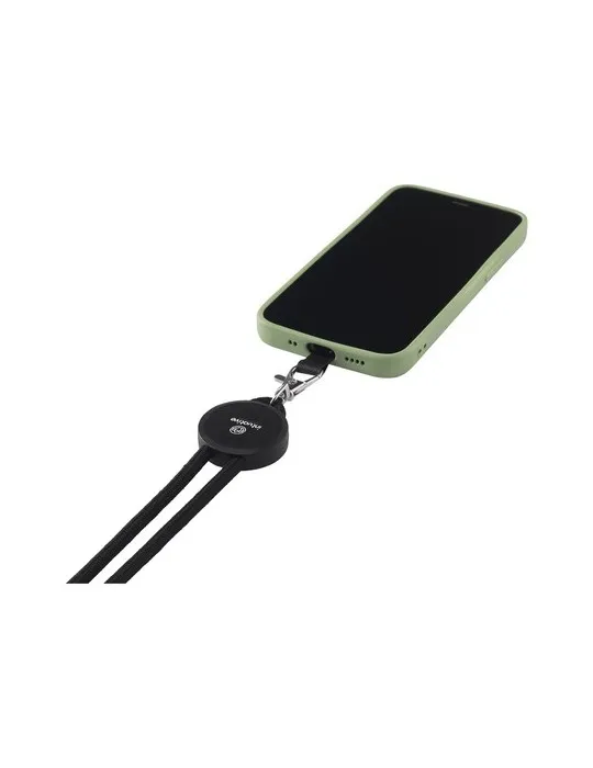 Lace Lanyard GRS RPET 0,5 cm cordelière téléphonique