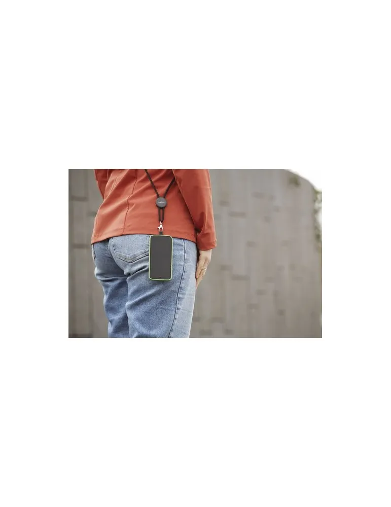 Lace Lanyard GRS RPET 0,5 cm cordelière téléphonique