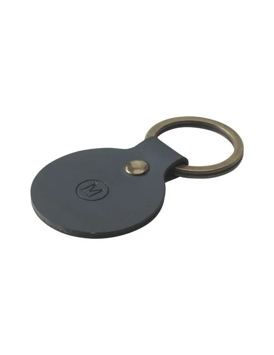 Recycled Leather Keyring Round porte-clés goodies entreprise design