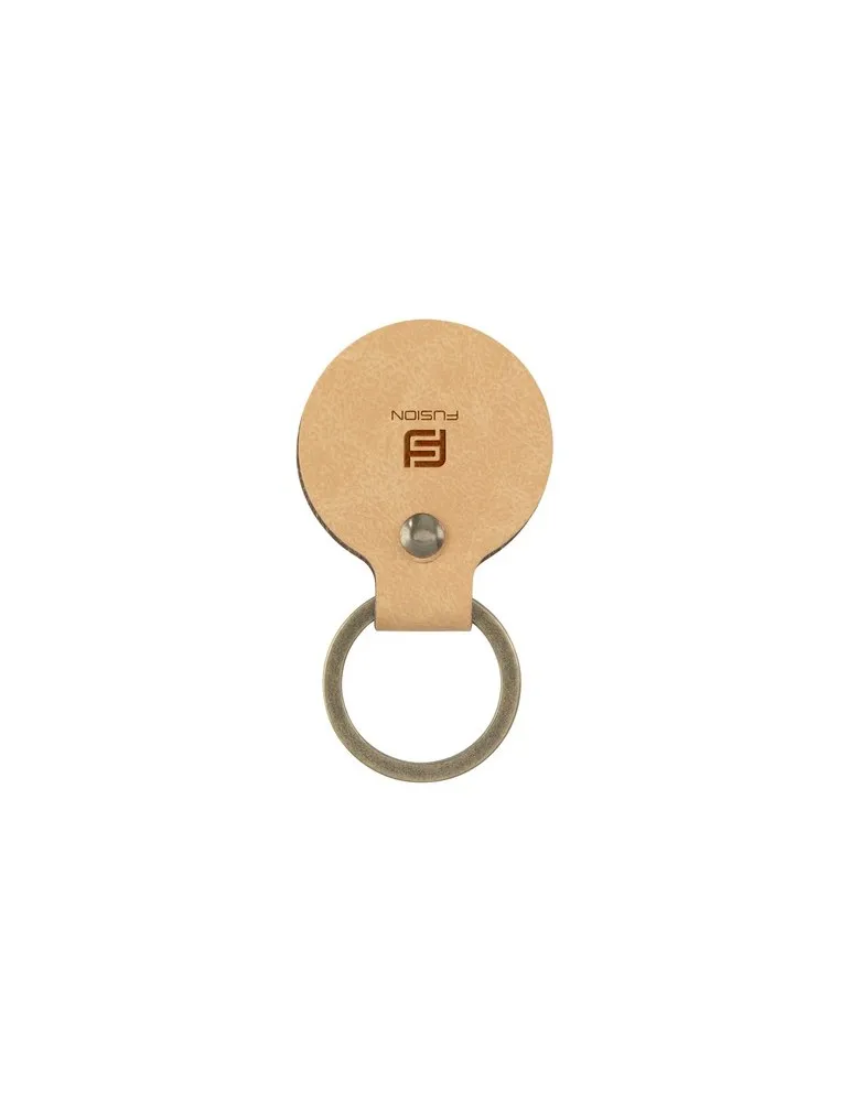Recycled Leather Keyring Round porte-clés personnalisation sur mesure