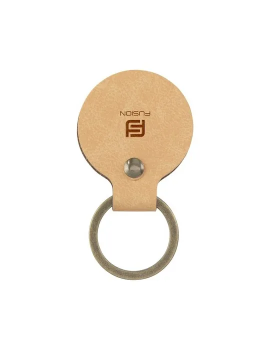 Recycled Leather Keyring Round porte-clés personnalisation sur mesure