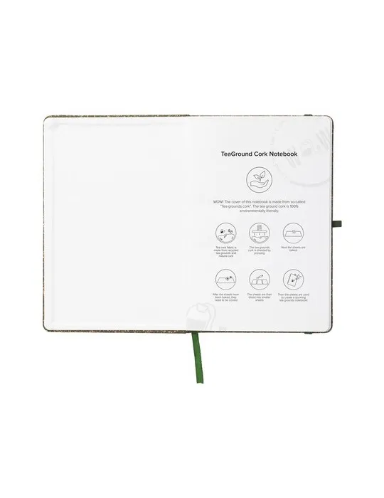 TeaGround Cork Notebook A5 carnet de notes cadeau entreprise pas cher